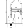 Смеситель для кухни GAPPO G4397-80 с гибким изливом, хром